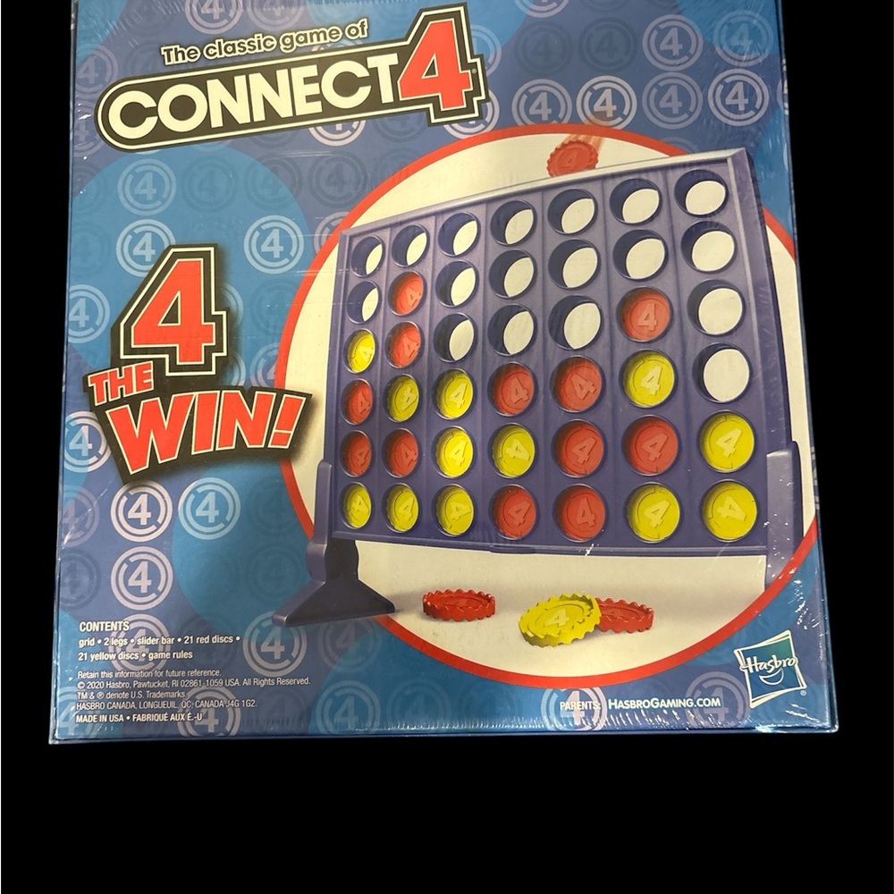 Hasbro Connect 4 Game with Red and Yellow Discs
Factory sealed